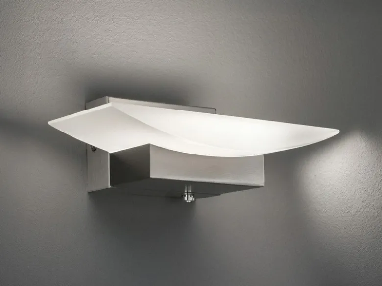 LED Wandleuchte BOWL Silber mit Schalter, dimmbar & CCT Lichtfarbe, Breite 20cm