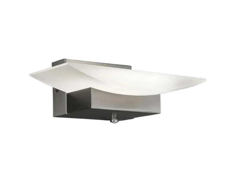 LED Wandleuchte BOWL Silber mit Schalter, dimmbar & CCT Lichtfarbe, Breite 20cm