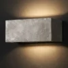 LED Wandleuchte COG Up Down, Silber Antik, verstellbares Licht, Breite 23cm