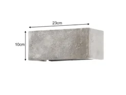 LED Wandleuchte COG Up Down, Silber Antik, verstellbares Licht, Breite 23cm