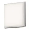 LED Wandleuchte / Deckenleuchte CESENA eckig, Alu weiß, 10 Watt, 900 Lumen