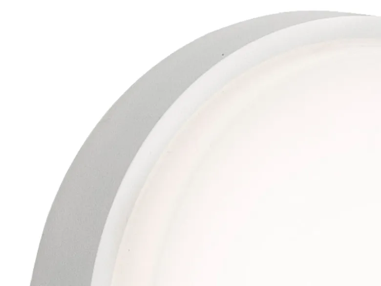 LED Wandleuchte / Deckenleuchte CESENA, Aluminium weiß, 10 Watt, 900 Lumen