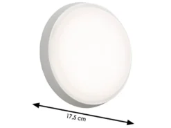LED Wandleuchte / Deckenleuchte CESENA, Aluminium weiß, 10 Watt, 900 Lumen