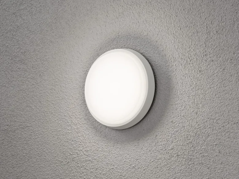 LED Wandleuchte / Deckenleuchte CESENA, Aluminium weiß, 10 Watt, 900 Lumen