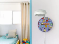 LED Wandleuchte für Kinderzimmer mit Fahrzeug-Motiven, Flexarm, Höhe 20cm