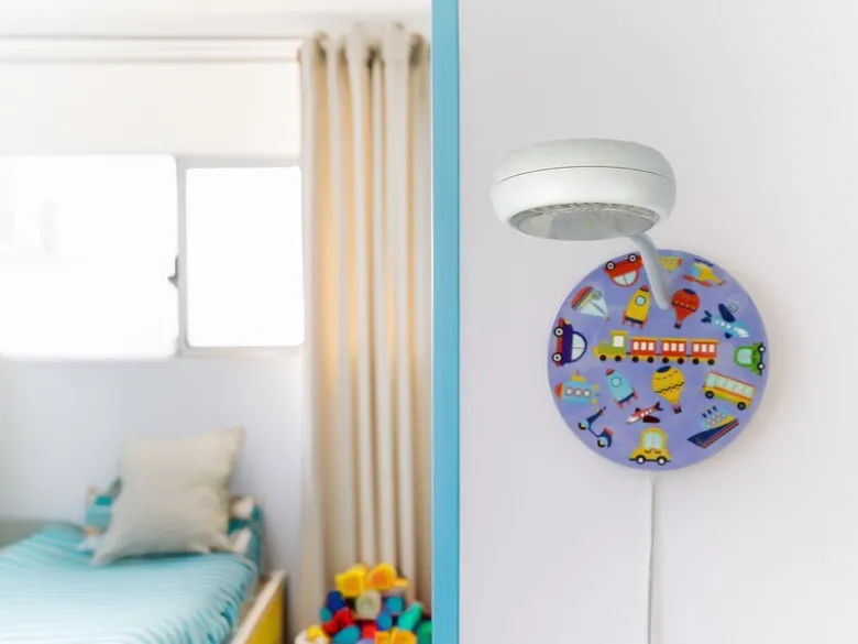 LED Wandleuchte für Kinderzimmer mit Fahrzeug-Motiven, Flexarm, Höhe 20cm