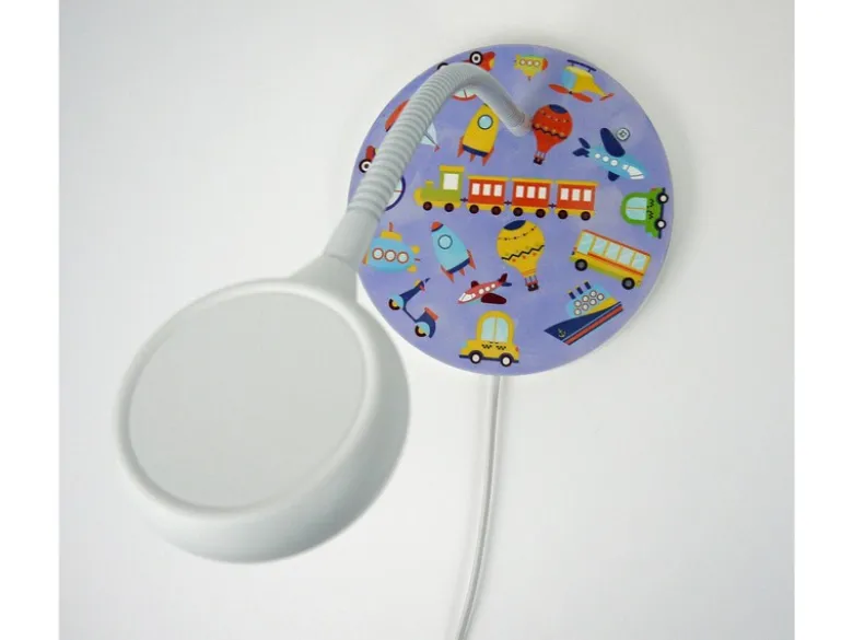 LED Wandleuchte für Kinderzimmer mit Fahrzeug-Motiven, Flexarm, Höhe 20cm