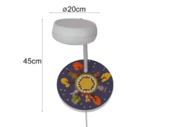 LED Wandleuchte für Kinderzimmer mit Wald-Motiven, Flexarm, Höhe 20cm