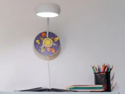 LED Wandleuchte für Kinderzimmer mit Wald-Motiven, Flexarm, Höhe 20cm