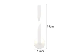 LED Wandleuchte GINKO für innen modern mit Schalter, Weiß, Höhe 45cm