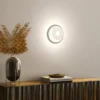 LED Wandleuchte HENNES Weiß rund mit verstellbarem Ring, Ø 18cm