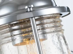 LED Wandleuchte in Chrom für Badezimmer & Wohnraum, Breite 61cm
