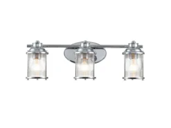 LED Wandleuchte in Chrom für Badezimmer & Wohnraum, Breite 61cm