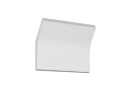 LED Wandleuchte, indirekte Beleuchtung aus Gips bemalbar, Breite 24cm