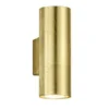 LED Wandleuchte in Gold foliert, Up & Down Strahler, Höhe 16,5cm