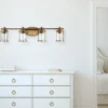 LED Wandleuchte in Messing für Badezimmer & Wohnraum, Breite 86cm