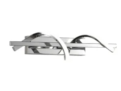 LED Wandleuchte ISABEL Spirale Chrom 3 Stufen Dimmer, Breite 46cm