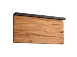 LED Wandleuchte KALEA aus Naturholz flach & dimmbar, Breite 30cm