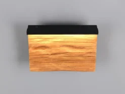 LED Wandleuchte KALEA aus Naturholz flach & dimmbar, Breite 20cm