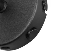 LED Wandleuchte mit Schalter & Korb Lampenschirm aus Bambus, Höhe 30cm