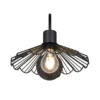LED Wandleuchte mit Schalter & Metall Gitterschirm, Höhe 21,5cm