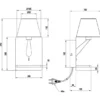 LED Wandleuchte mit Stecker, Schalter & Ladefunktion Weiß, Höhe 31cm