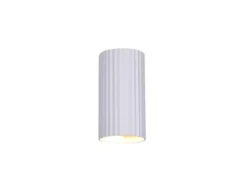 LED Wandleuchte mit Up and Down Lichteffekt, Metall Weiß, Höhe 18cm
