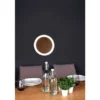LED Wandleuchte MOON für Wand & Decke Holzoptik 3 Stufen dimmbar, Ø 30cm