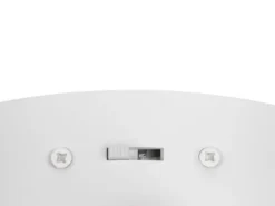 LED Wandleuchte NAPOLI Weiß mit Schalter & Glaskugel, Höhe 34,5cm