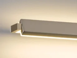 LED Wandleuchte PARE schwenkbar & dimmbar Silber matt, Breite 60cm