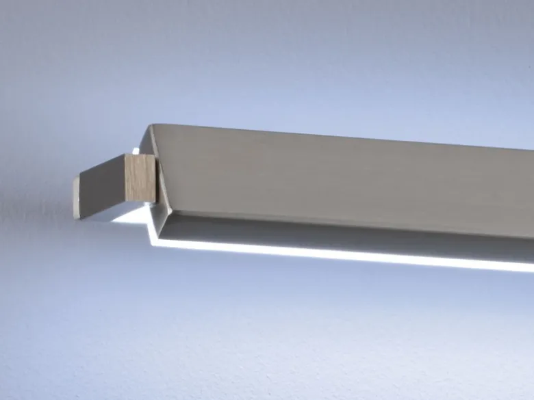 LED Wandleuchte PARE schwenkbar & dimmbar Silber matt, Breite 60cm