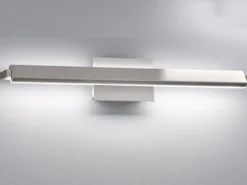 LED Wandleuchte PARE schwenkbar & dimmbar Silber matt, Breite 60cm