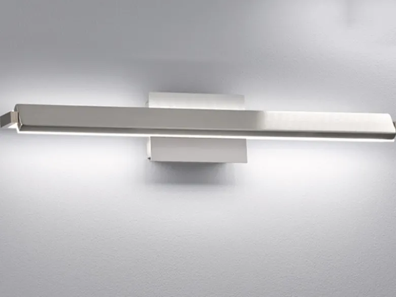 LED Wandleuchte PARE schwenkbar & dimmbar Silber matt, Breite 60cm