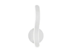 LED Wandleuchte PARMA Metall Weiß matt 3 Stufen Dimmer, Höhe 39cm