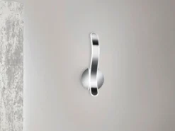 LED Wandleuchte PARMA Metall Chrom/Weiß 3 Stufen Dimmer, Höhe 39cm