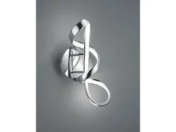 LED Wandleuchte PERUGIA Metall Chrom/Weiß 3 Stufen Dimmer, Höhe 40cm