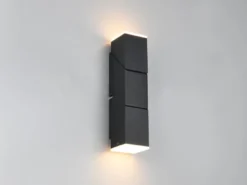 LED Wandleuchte RAGLAN für innen schwenkbar Schwarz, Höhe 17cm