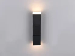 LED Wandleuchte RAGLAN für innen schwenkbar Schwarz, Höhe 17cm