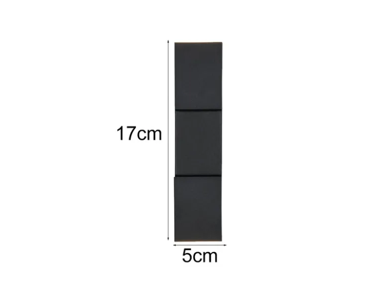 LED Wandleuchte RAGLAN für innen schwenkbar Schwarz, Höhe 17cm