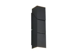 LED Wandleuchte RAGLAN für innen schwenkbar Schwarz, Höhe 17cm