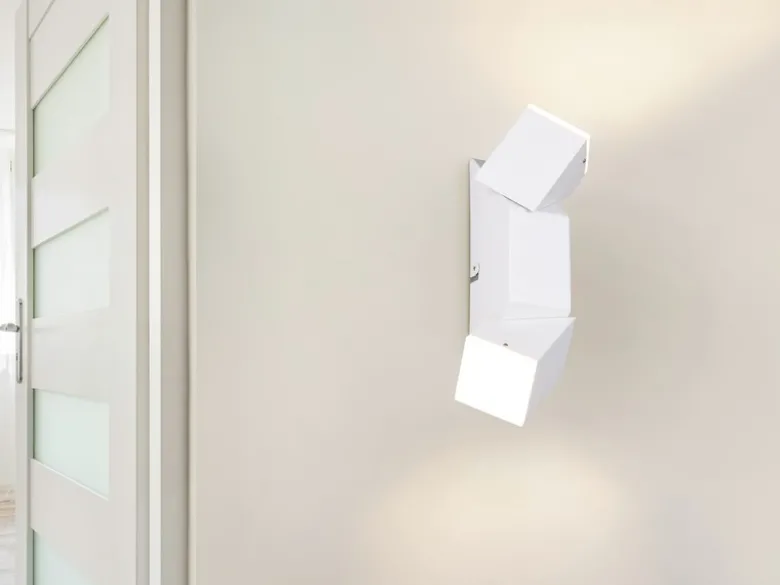LED Wandleuchte RAGLAN für innen schwenkbar Weiß, Höhe 17cm