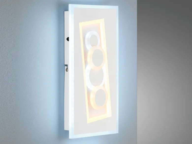 LED Wandleuchte RATIO flach dimmbar & Lichtfarbe, Höhe 38cm