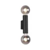 LED Wandleuchte Schwarz dimmbar 2 Flammig, Up and Down Light, Höhe 18cm