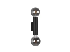 LED Wandleuchte Schwarz dimmbar 2 Flammig, Up and Down Light, Höhe 18cm
