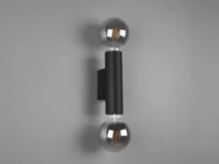 LED Wandleuchte Schwarz dimmbar 2 Flammig, Up and Down Light, Höhe 18cm