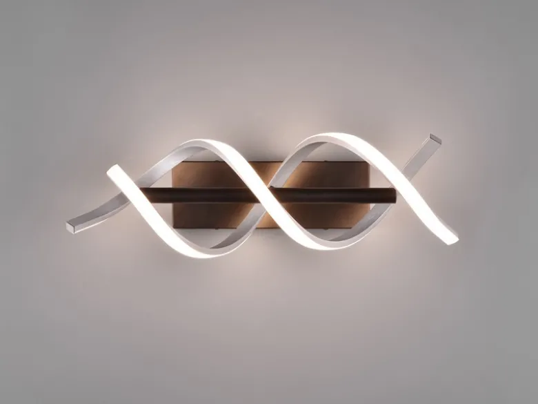 LED Wandleuchte SEQUENCE dimmbar Lichtfarbe einstellbar Silber 47cm
