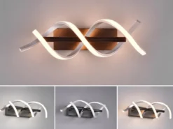 LED Wandleuchte SEQUENCE dimmbar Lichtfarbe einstellbar Silber 47cm