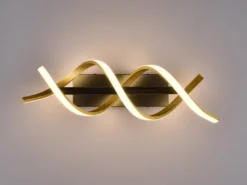 LED Wandleuchte SEQUENCE dimmbar Lichtfarbe einstellbar Messing, Breite 47cm