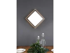LED Wandleuchte SOLSTAR für Wand & Decke Holzdesign, Quadrat 28x28cm