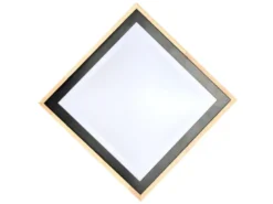 LED Wandleuchte SOLSTAR für Wand & Decke Holzdesign, Quadrat 28x28cm